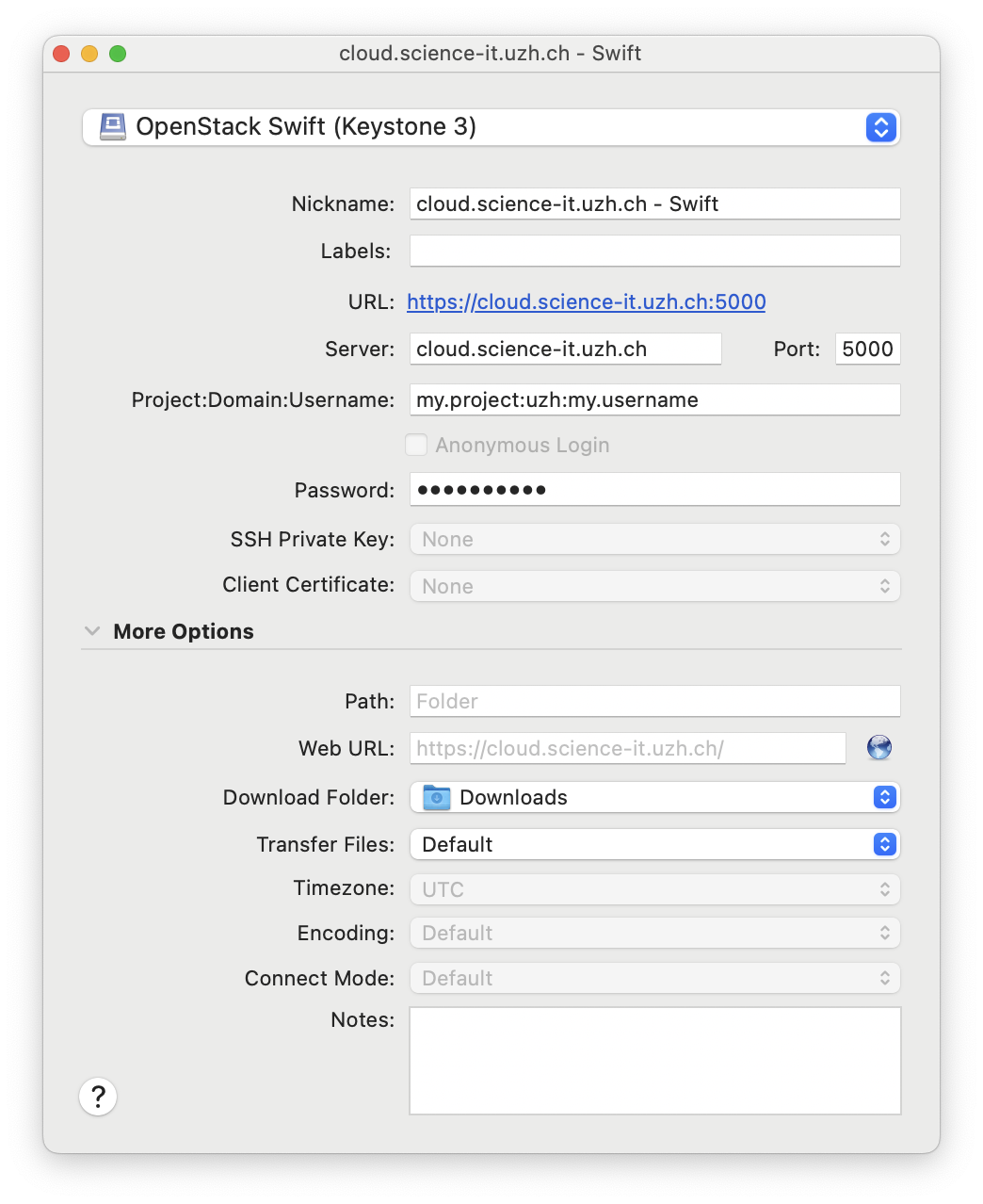 connection screenshot